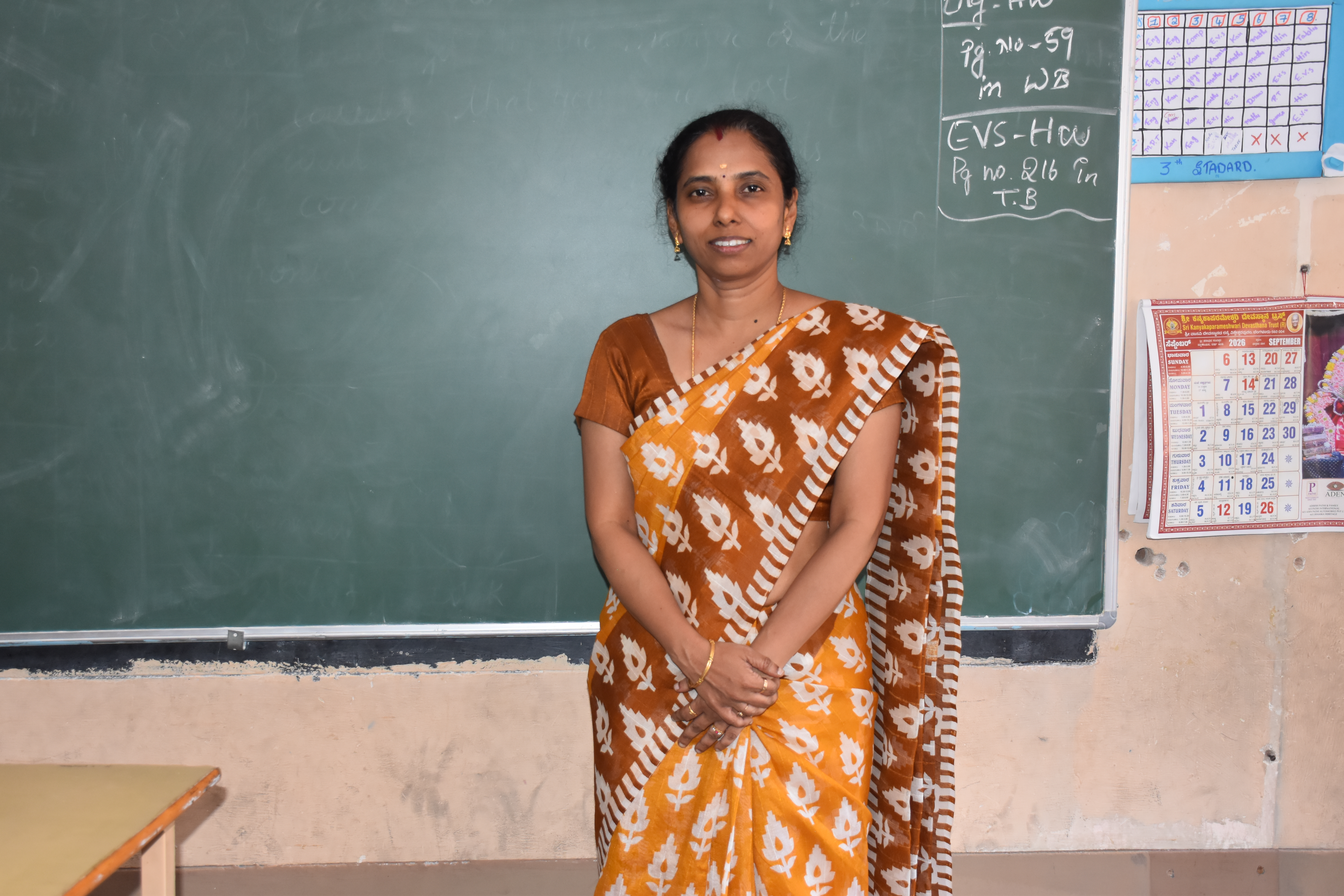 Renuka Devi Manjunath, English teacher